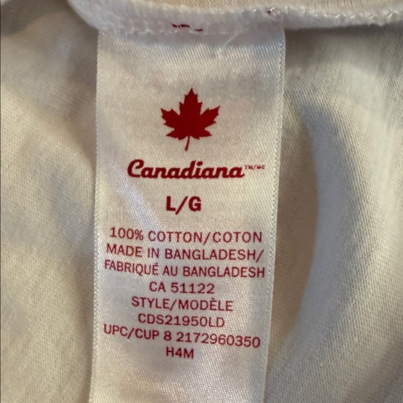 Canadiana White Tank Top “True North Strong and Free” graphic, Women’s Size L - Picture 10 of 11